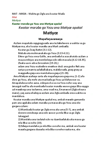 Wakita ana matiyœ apakalà